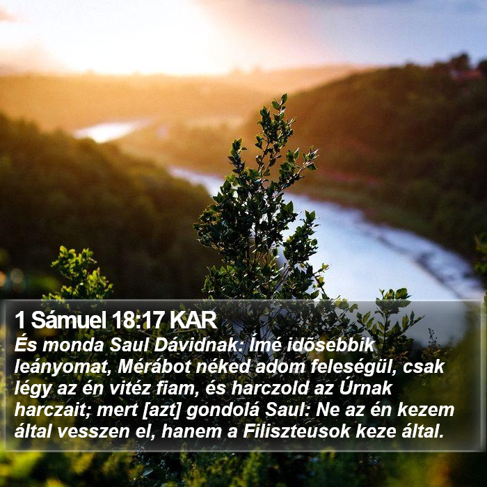 1 Sámuel 18:17 KAR Bible Study