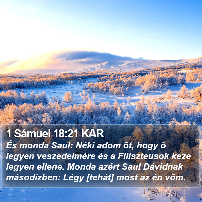 1 Sámuel 18:21 KAR Bible Study