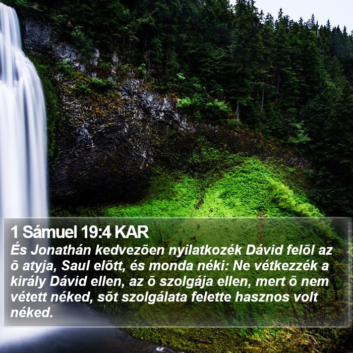 1 Sámuel 19:4 KAR Bible Study