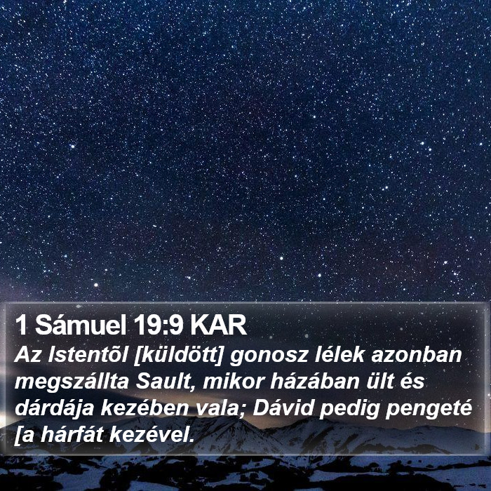 1 Sámuel 19:9 KAR Bible Study