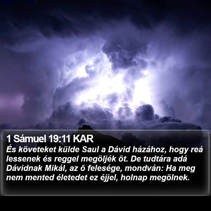 1 Sámuel 19:11 KAR Bible Study