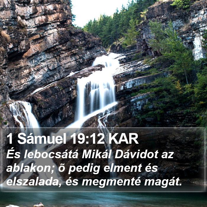 1 Sámuel 19:12 KAR Bible Study