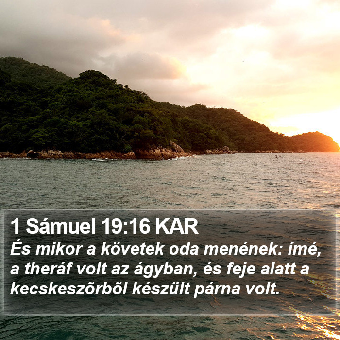 1 Sámuel 19:16 KAR Bible Study