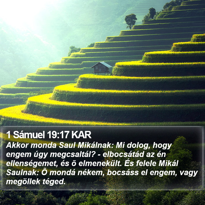 1 Sámuel 19:17 KAR Bible Study