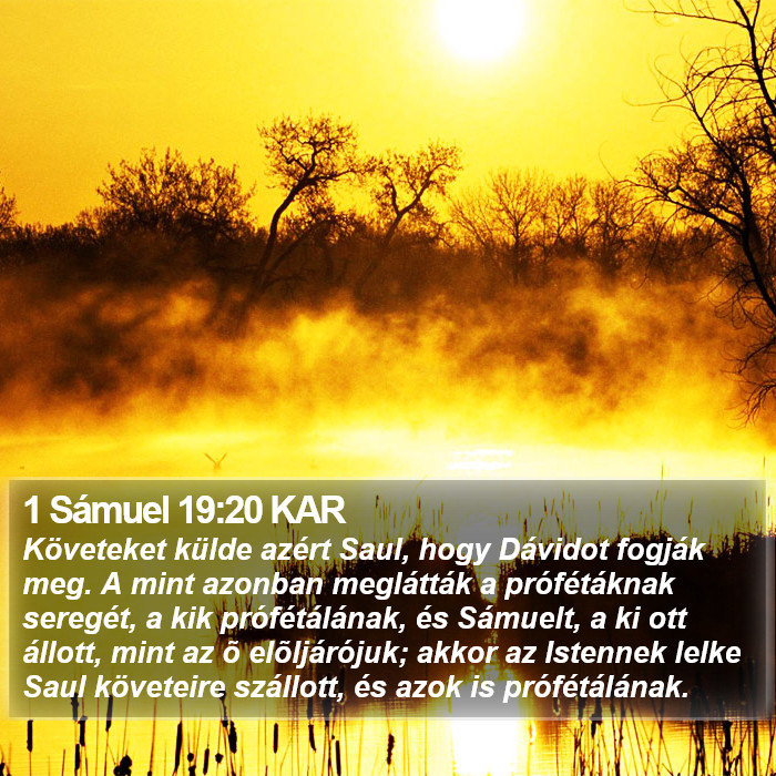 1 Sámuel 19:20 KAR Bible Study