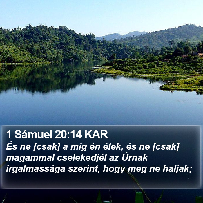 1 Sámuel 20:14 KAR Bible Study