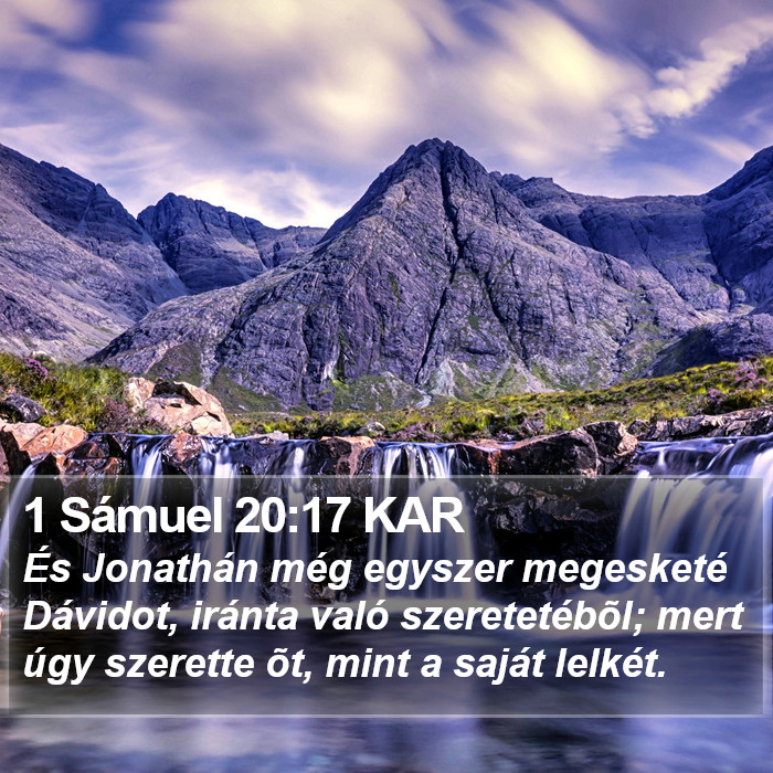 1 Sámuel 20:17 KAR Bible Study