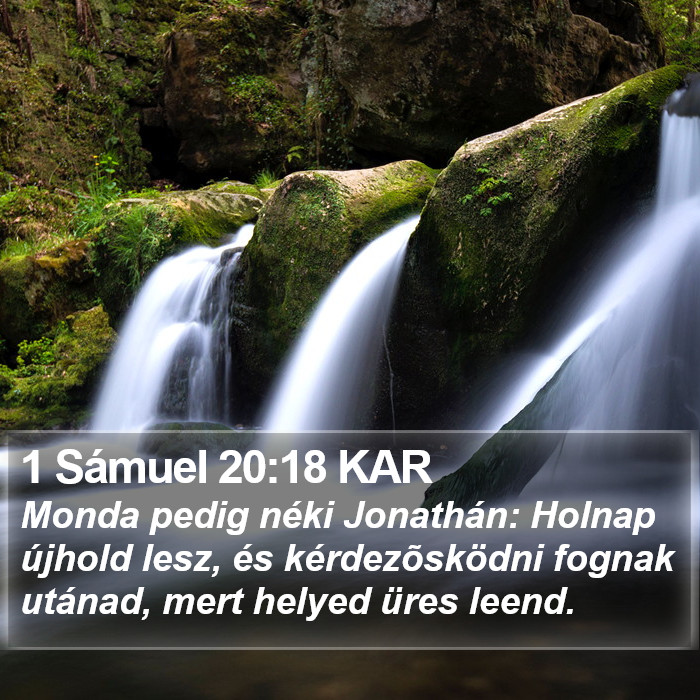 1 Sámuel 20:18 KAR Bible Study