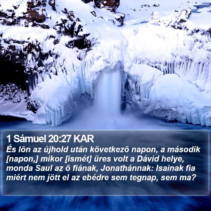 1 Sámuel 20:27 KAR Bible Study