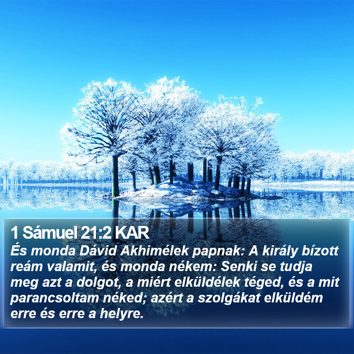 1 Sámuel 21:2 KAR Bible Study