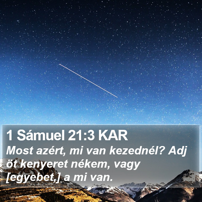 1 Sámuel 21:3 KAR Bible Study