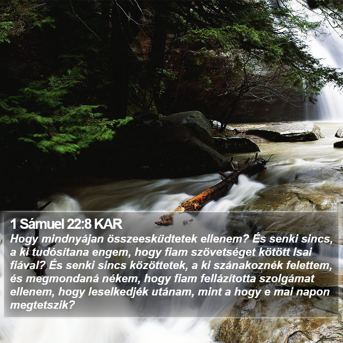 1 Sámuel 22:8 KAR Bible Study