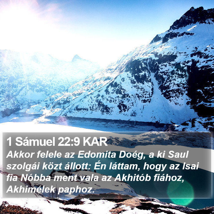 1 Sámuel 22:9 KAR Bible Study