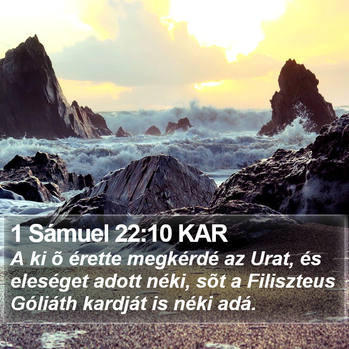 1 Sámuel 22:10 KAR Bible Study