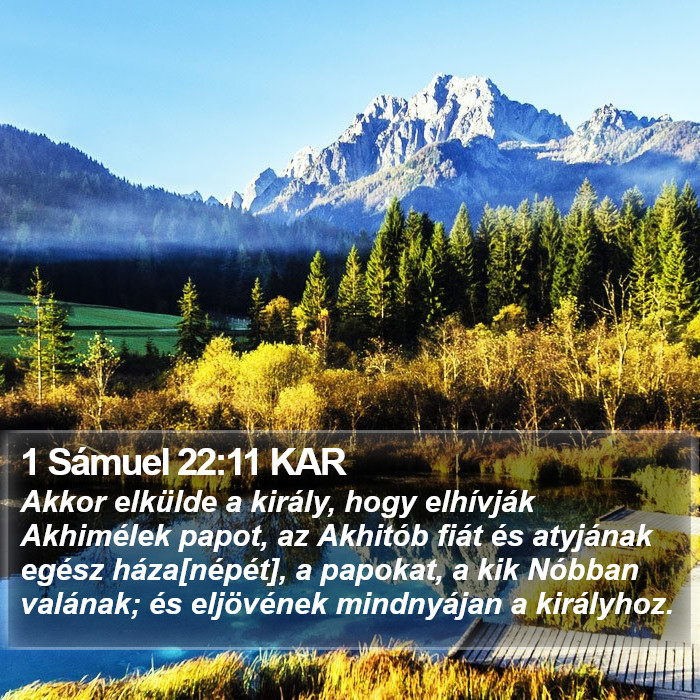 1 Sámuel 22:11 KAR Bible Study