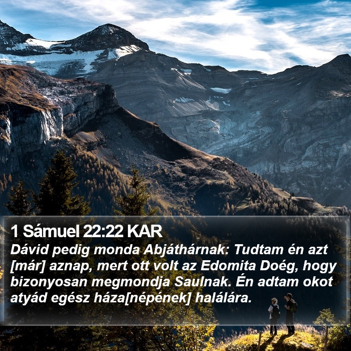 1 Sámuel 22:22 KAR Bible Study