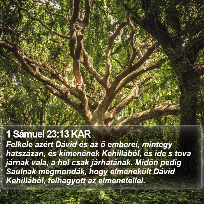 1 Sámuel 23:13 KAR Bible Study