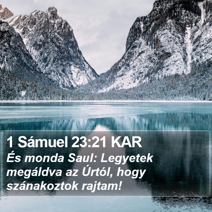 1 Sámuel 23:21 KAR Bible Study