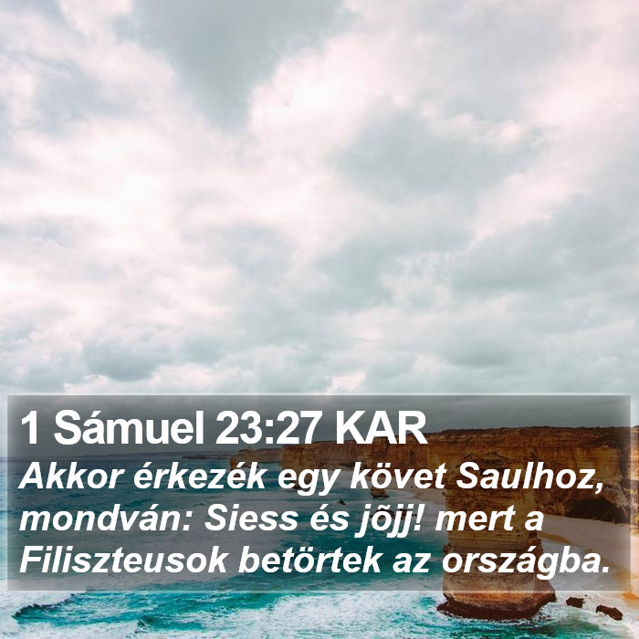 1 Sámuel 23:27 KAR Bible Study