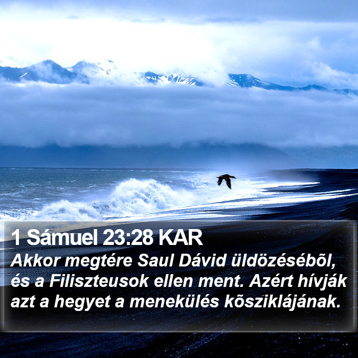 1 Sámuel 23:28 KAR Bible Study