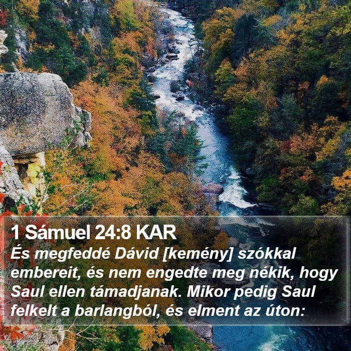 1 Sámuel 24:8 KAR Bible Study