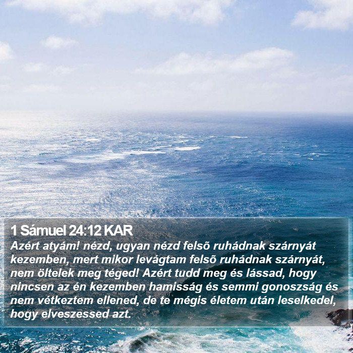 1 Sámuel 24:12 KAR Bible Study