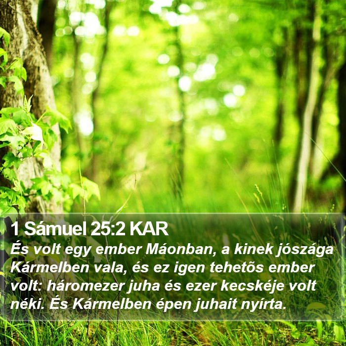 1 Sámuel 25:2 KAR Bible Study