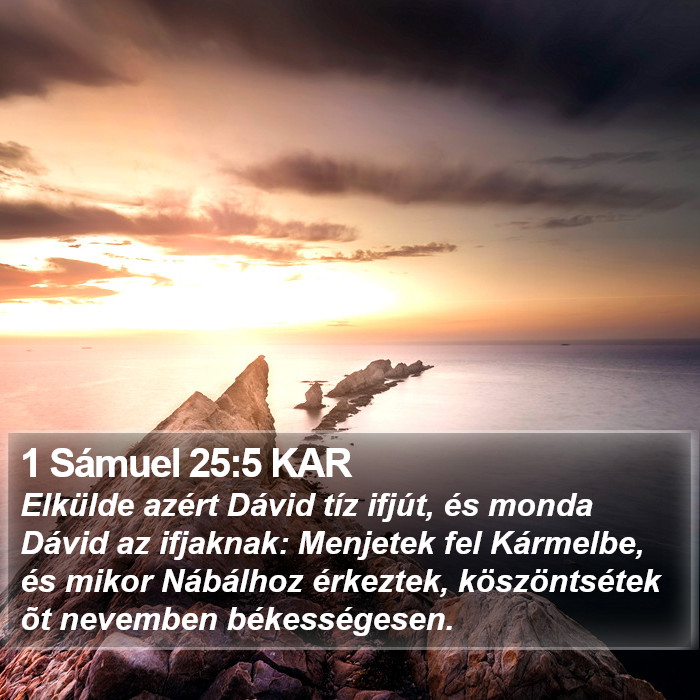 1 Sámuel 25:5 KAR Bible Study