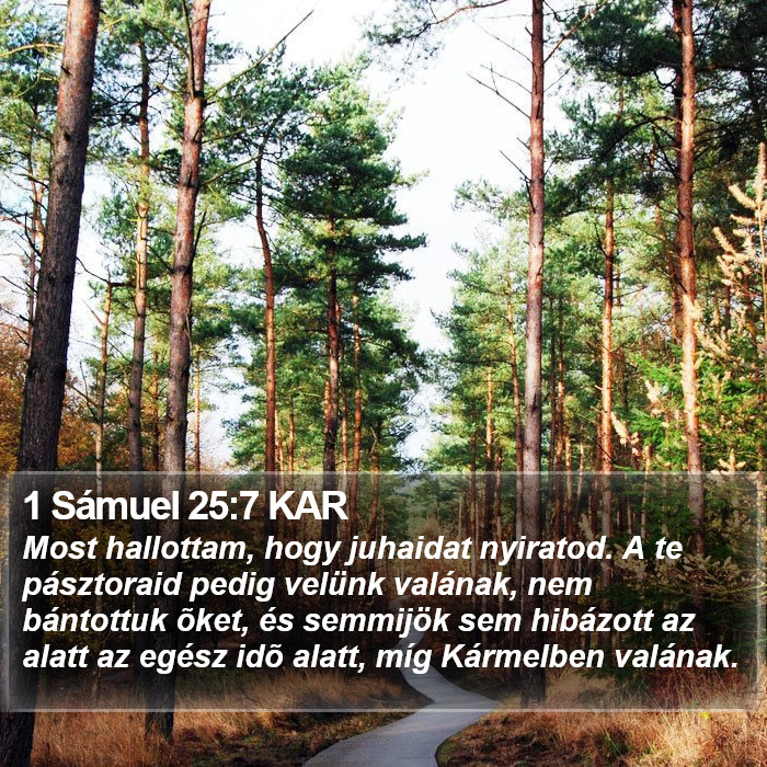 1 Sámuel 25:7 KAR Bible Study