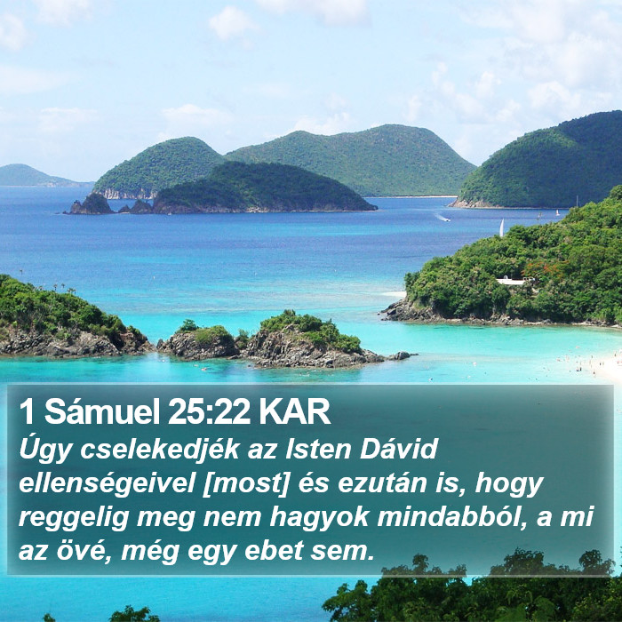 1 Sámuel 25:22 KAR Bible Study