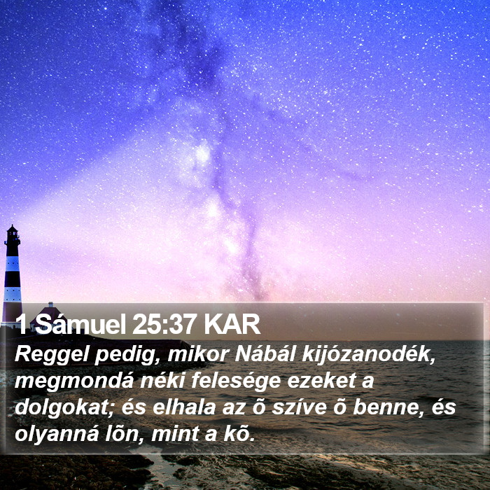 1 Sámuel 25:37 KAR Bible Study