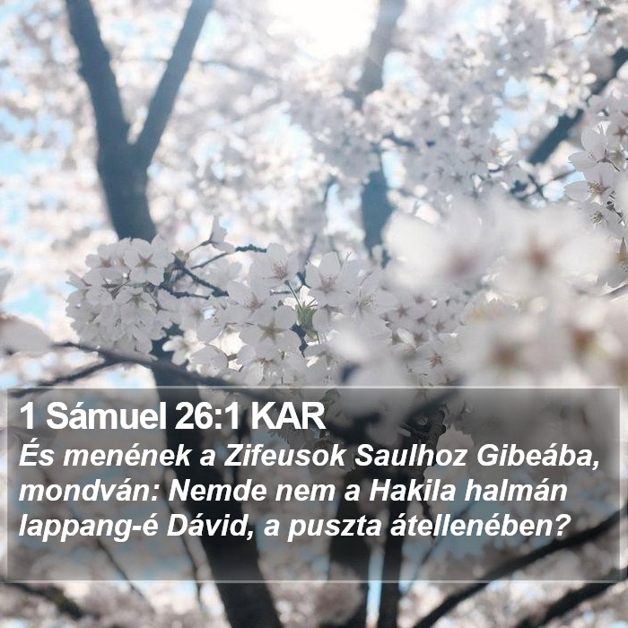1 Sámuel 26:1 KAR Bible Study