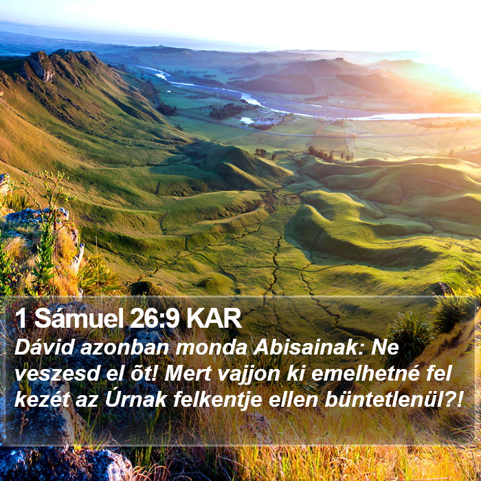 1 Sámuel 26:9 KAR Bible Study