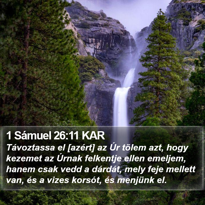 1 Sámuel 26:11 KAR Bible Study