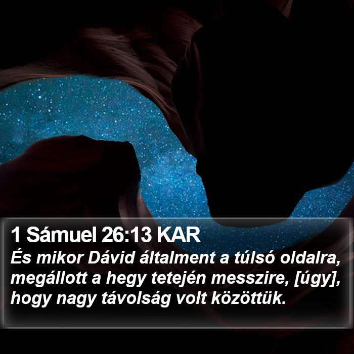1 Sámuel 26:13 KAR Bible Study