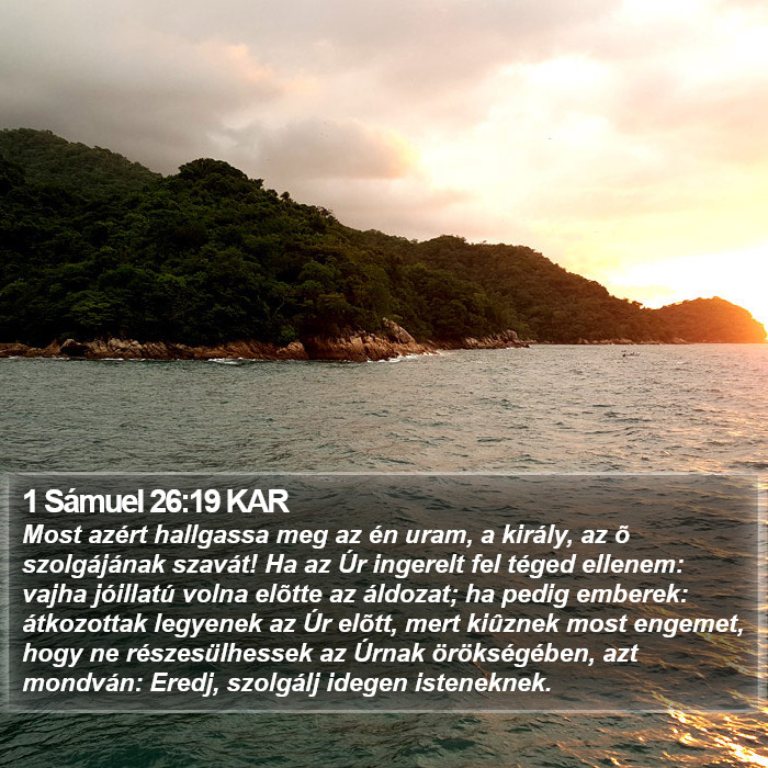 1 Sámuel 26:19 KAR Bible Study