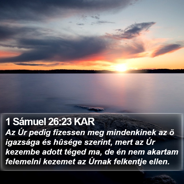 1 Sámuel 26:23 KAR Bible Study