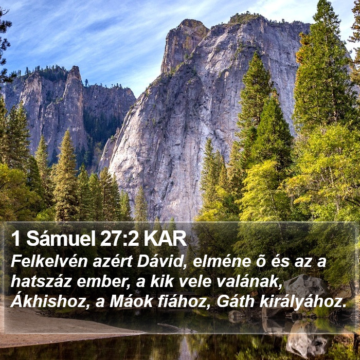 1 Sámuel 27:2 KAR Bible Study