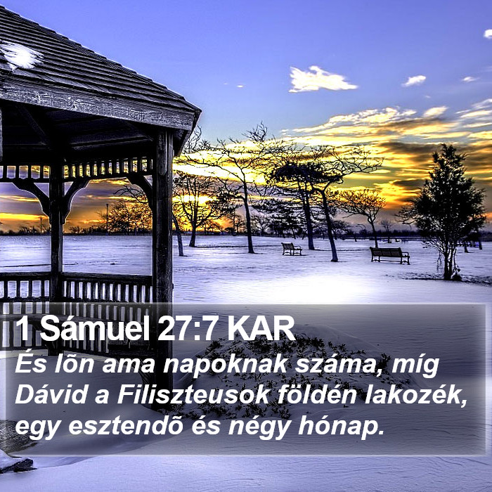 1 Sámuel 27:7 KAR Bible Study