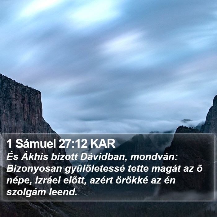 1 Sámuel 27:12 KAR Bible Study