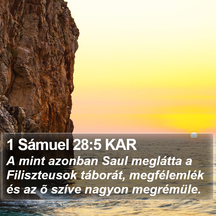 1 Sámuel 28:5 KAR Bible Study