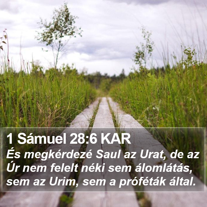 1 Sámuel 28:6 KAR Bible Study