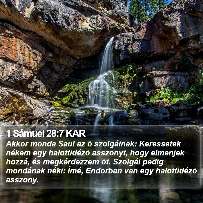 1 Sámuel 28:7 KAR Bible Study