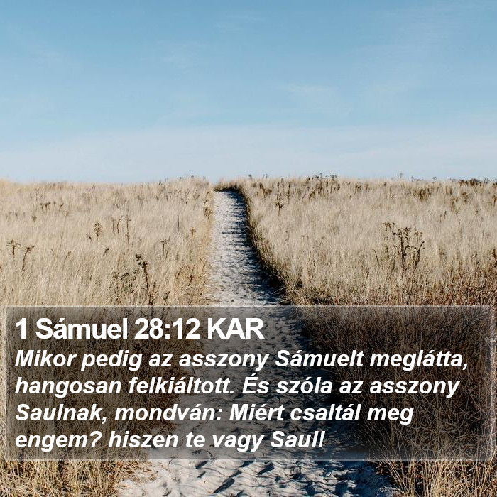 1 Sámuel 28:12 KAR Bible Study