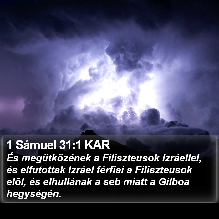 1 Sámuel 31:1 KAR Bible Study