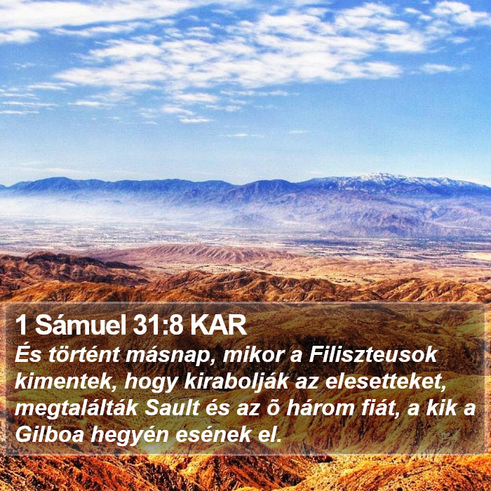 1 Sámuel 31:8 KAR Bible Study