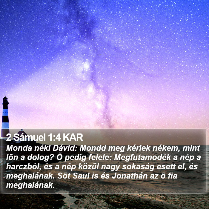 2 Sámuel 1:4 KAR Bible Study