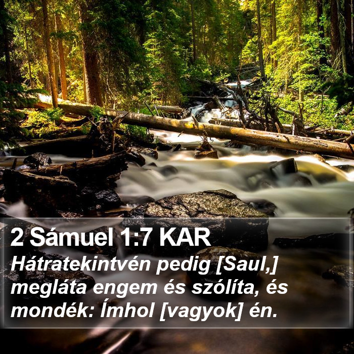 2 Sámuel 1:7 KAR Bible Study