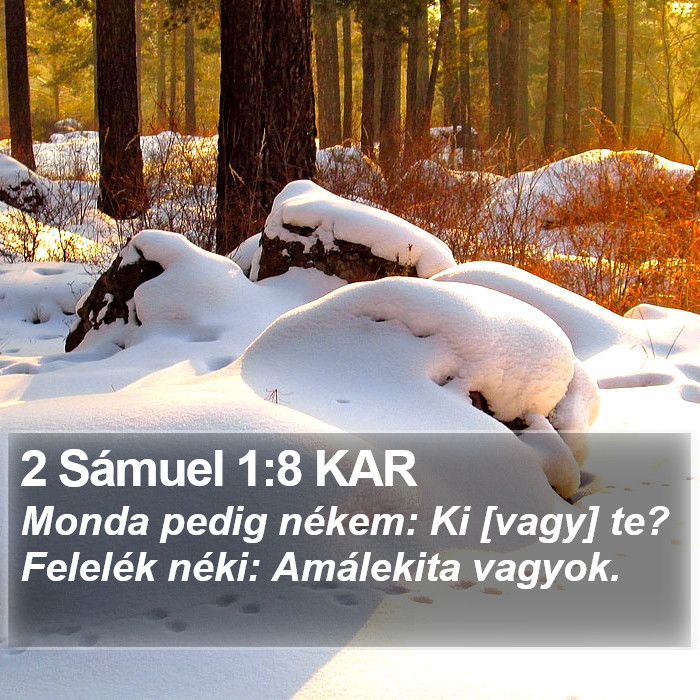 2 Sámuel 1:8 KAR Bible Study