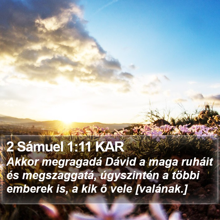 2 Sámuel 1:11 KAR Bible Study